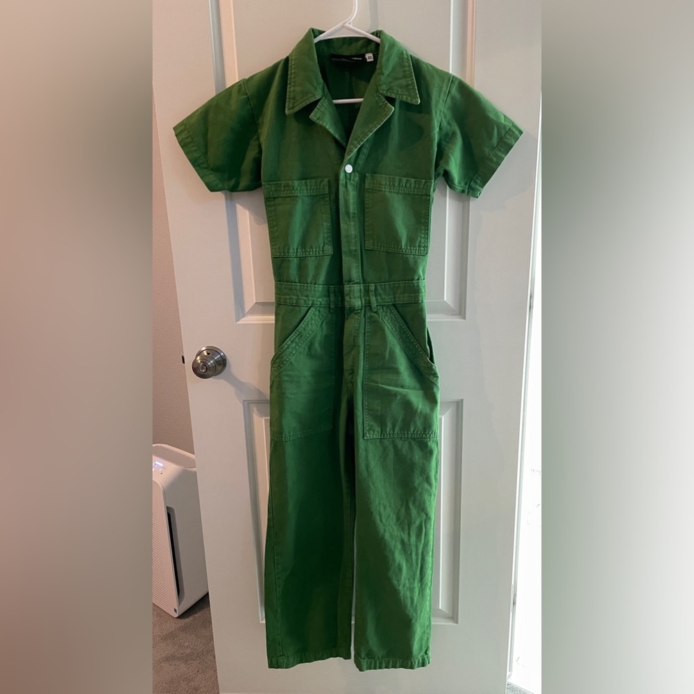 Big Bud Press SS Jumpsuit, XS Petite, Green